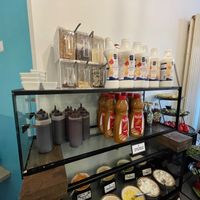 Pancake toppings, sauces and sweets at Impact Café  in Cologne