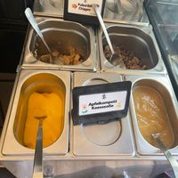 Pancake toppings warm at Impact Café  in Cologne