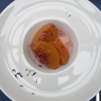 Pesche sciroppate  at Bue d'Oro in Valeggio Sul Mincio