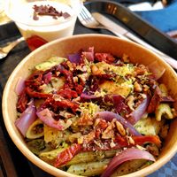 Pasta w/pesto and nuts at SOA RESTAURANT BOULOGNE in Boulogne-billancourt