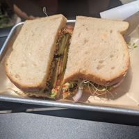 Veggie delight on sourdough at Craft in Watsonville