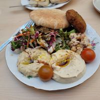 Hummusson Mix Plate at Kafe Hummusson - 2nd Floor in Malmo