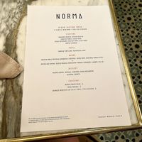 Vegan tasting menu    at Norma in London
