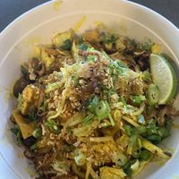 Lemongrass tofu Singapore noodle  at Ba Bar Green in Seattle