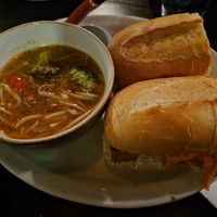 Tofu banh mi and tamarind soup at Ba Bar Green in Seattle