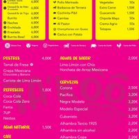 Menú at Ta'Kool in Sevilla