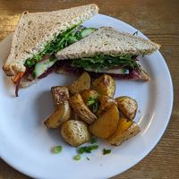 Vegan sandwich at The Vienna in Nelson
