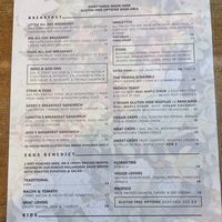 Menu 2 at The Vienna in Nelson