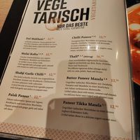 Vegetarian menu at Ginti and More in Cologne