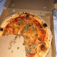 Margherita with add on of porcini mushrooms   at Mastro Pizza in Rome