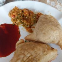 Vegan samosa at Gitanjali Héritage in Sevres