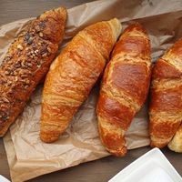 Different croissants at Bakery Bakery - HB in Zurich