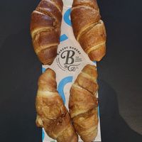 Pretzel crossaint and butter crossaints at Bakery Bakery - HB in Zurich