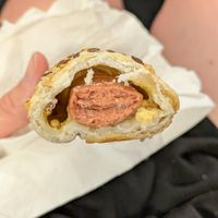 Inside the sausage roll at Bakery Bakery - HB in Zurich