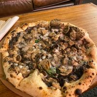 Vegan truffle mushroom pizza at 081 Pizzeria in South East London