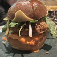 Korean chick'n burger  at Mildreds - Covent Garden in London