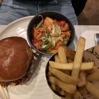 Kimchi and pulled pok 🍔   at Mildreds - Covent Garden in London