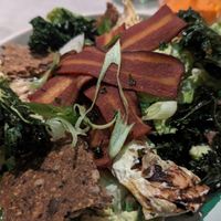 grilled artichoke caesar
tenderstem broccoli, crispy kale, seeded crackers, capers at Mildreds - Covent Garden in London