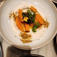 Whipped fetta w pumpkin at Mildreds - Covent Garden in London