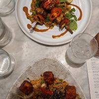 The tofu was very spicy, but so tasty! I loved! at Mildreds - Covent Garden in London