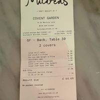   at Mildreds - Covent Garden in London