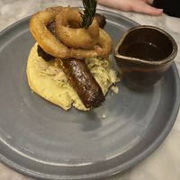 Sausage and mash   at Mildreds - Covent Garden in London