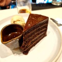 Amazing massive chocolate cake at Mildreds - Covent Garden in London