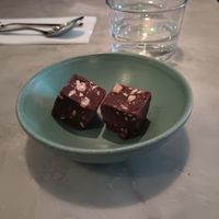Chocolate peanut butter fudge. at Mildreds - Covent Garden in London