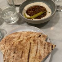 Hummus with extra pitta   at Mildreds - Covent Garden in London