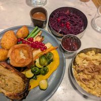Christmas menu main at Mildreds - Covent Garden in London