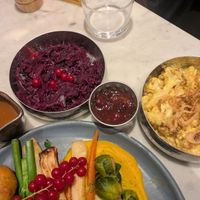 Christmas menu main at Mildreds - Covent Garden in London