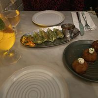 Kimchi gyozas & arancini rossi   at Mildreds - Covent Garden in London