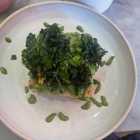 guacamole-pea focaccia  at Mildreds - Covent Garden in London