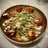 Kimchi rice with Tofu. Soooo good!  #Veganuary at Mildreds - Covent Garden in London