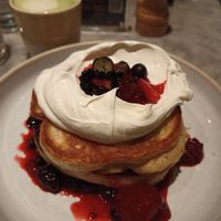 Cherry pancake at Mildreds - Covent Garden in London