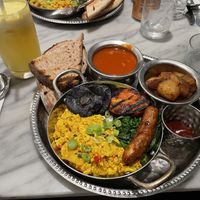 Full English + pineapple/ginger/turmeric juice   at Mildreds - Covent Garden in London