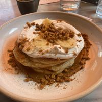 Banana caramel pancakes  at Mildreds - Covent Garden in London