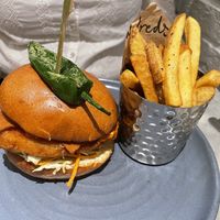 Caesar chicken burger  at Mildreds - Covent Garden in London