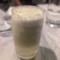 Celery, cucumber, apple juice at Mildreds - Covent Garden in London