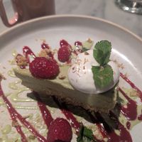 Pastachio cheesecake at Mildreds - Covent Garden in London