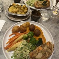 Festive Christmas dinner   at Mildreds - Covent Garden in London