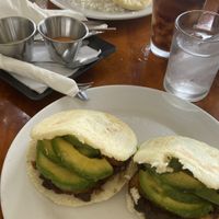 Kaxapa with avocado   at Kaxapa Factory in Playa Del Carmen