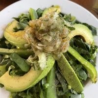 La verde salad  at Kaxapa Factory in Playa Del Carmen