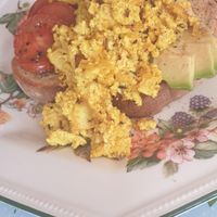 Scrambled tofu at Bread and Butterflies in West Bridgford