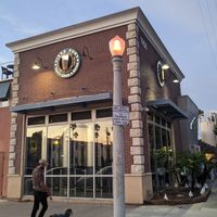 Outside #Veganuary at Pizza Port - Ocean Beach in San Diego