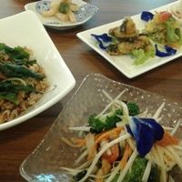 vegan lunch set  at Sustaina in Bangkok
