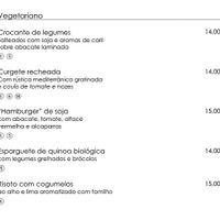 Veggie Menu portuguese  at Tipografia in Funchal