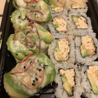 Summer rolls and avocado a vegan crab rolls  at Ogenki in Vancouver