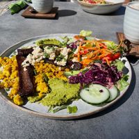 Rührtofu mit Tofu Bacon at Das LoLo - lose & lokal in Kehl