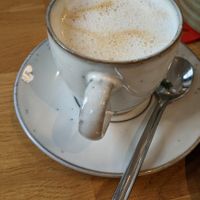 Cappuccino with oat drink at Das LoLo - lose & lokal in Kehl